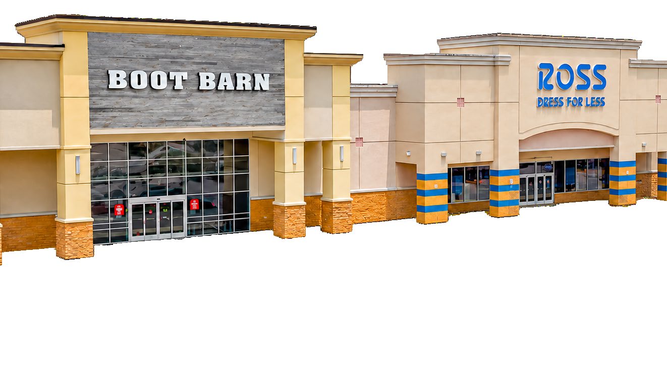 Boot Barn and Ross storefronts at Panama City Center